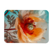 Magnet Flexible Fleur orange délicate (Horizontal)