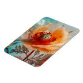 Magnet Flexible Fleur orange délicate (Côté Gauche)