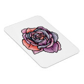 Magnet Flexible Fleur Rose coloré (Côté Droit)