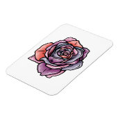 Magnet Flexible Fleur Rose coloré (Côté Gauche)