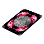 Magnet Flexible Fleur Rouge Dans Le Cadre Sunlight Ajouter Votre P (Côté Gauche)