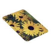 Magnet Flexible fleurie jaune ensoleillé joyeux (Côté Droit)