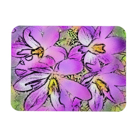 MAGNET FLEXIBLE FLEURS (Horizontal)