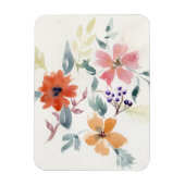 Magnet Flexible Fleurs à l'aquarelle | Art peint à la main (Vertical)