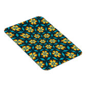 Magnet Flexible Fleurs Abstraites jaunes (Côté Droit)