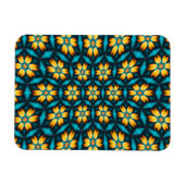 Magnet Flexible Fleurs Abstraites jaunes (Horizontal)
