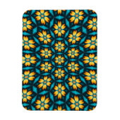 Magnet Flexible Fleurs Abstraites jaunes (Vertical)