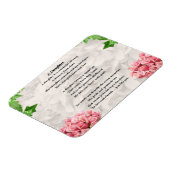 Magnet Flexible Fleurs - Aimant Poème Fille (Côté Gauche)