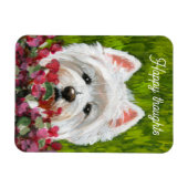 Magnet Flexible Fleurs blanches et roses (Horizontal)