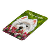 Magnet Flexible Fleurs blanches et roses (Côté Gauche)