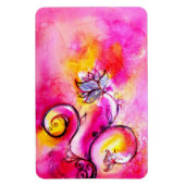 Magnet Flexible FLEURS BLANCHES rose fuchsia jaune violet (Vertical)