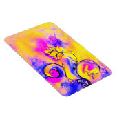 Magnet Flexible FLEURS BLANCHES rose jaune violet (Côté Droit)