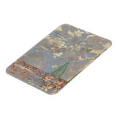 Magnet Flexible Fleurs blanches sur Arrière - plan de papier journ (Côté Gauche)