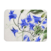 Magnet Flexible Fleurs bleues (Horizontal)