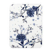 Magnet Flexible Fleurs bleues (Vertical)