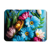 Magnet Flexible Fleurs colorées (Horizontal)