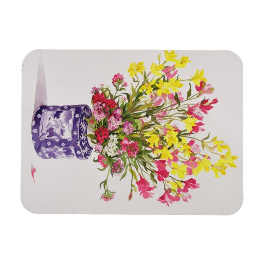 Magnet Flexible Fleurs dans un bocal chinois (Horizontal)