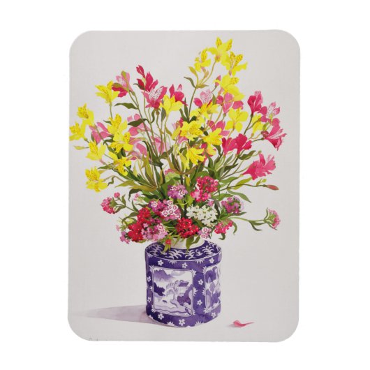 Magnet Flexible Fleurs dans un bocal chinois (Vertical)