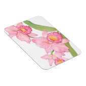 Magnet Flexible Fleurs d'aquarelle rose exotique (Côté Droit)