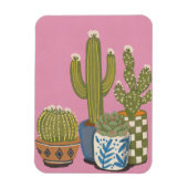 Magnet Flexible Fleurs de cactus rose (Vertical)