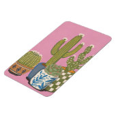 Magnet Flexible Fleurs de cactus rose (Côté Gauche)