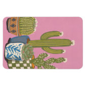 Magnet Flexible Fleurs de cactus rose (Horizontal)