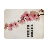 Magnet Flexible Fleurs de fleurs de cerisier rose (Horizontal)