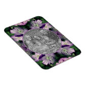 Magnet Flexible Fleurs de géranium violet Ajouter votre photo (Côté Droit)