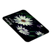 Magnet Flexible Fleurs de Jardin Blanc Penser à vous (Côté Droit)