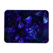 Magnet Flexible Fleurs de minuit argentées (Horizontal)
