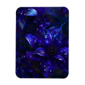 Magnet Flexible Fleurs de minuit argentées (Vertical)