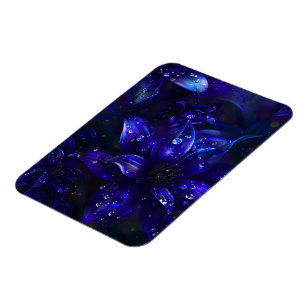 Magnet Flexible Fleurs de minuit argentées