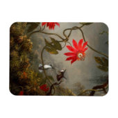 Magnet Flexible Fleurs de passion avec tête de colibris (Horizontal)