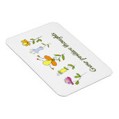 Magnet Flexible Fleurs de pensées positives (Côté Droit)