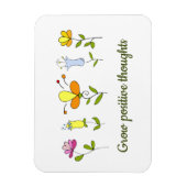 Magnet Flexible Fleurs de pensées positives (Vertical)
