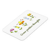 Magnet Flexible Fleurs de pensées positives (Côté Gauche)