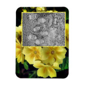 Magnet Flexible Fleurs de Primrose Jaune Créez votre propre photo (Vertical)