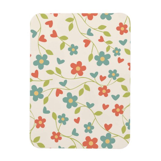 Magnet Flexible Fleurs de printemps mignonnes (Vertical)