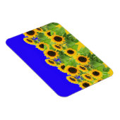 Magnet Flexible Fleurs de soleil - drapeau ukrainien Paix Liberté  (Côté Droit)