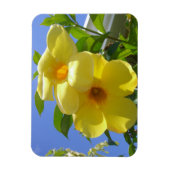 Magnet Flexible Fleurs de trompette dorées I (Vertical)