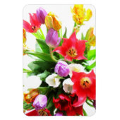 Magnet Flexible Fleurs de tulipes romantiques de printemps (Vertical)