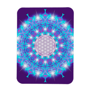 Magnet Flexible FLEURS DE VIE/Blume des Lebens Stars Mandala