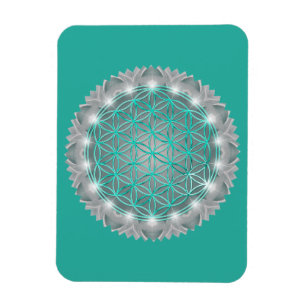 Magnet Flexible FLEURS DE VIE - Géométrie Sacrée Lumière 2