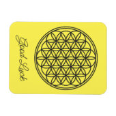 Magnet Flexible FLEURS DE VIE - Symbole de géométrie sacrée plan 1 (Horizontal)