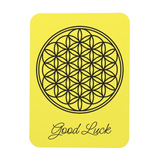 Magnet Flexible FLEURS DE VIE - Symbole de géométrie sacrée plan 1 (Vertical)