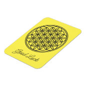 Magnet Flexible FLEURS DE VIE - Symbole de géométrie sacrée plan 1 (Côté Gauche)