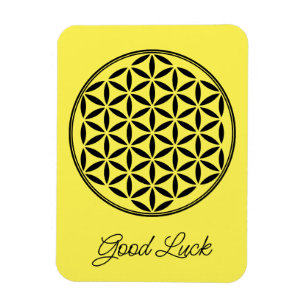 Magnet Flexible FLEURS DE VIE - Symbole de géométrie sacrée plein 