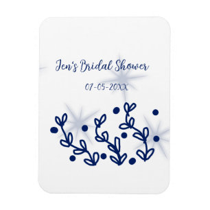 Magnet Flexible Fleurs d'étoiles bleues Royal Luxe Baby Shower