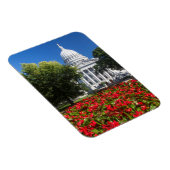 Magnet Flexible Fleurs devant le bâtiment du Capitole de l'État (Côté Droit)