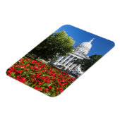 Magnet Flexible Fleurs devant le bâtiment du Capitole de l'État (Côté Gauche)